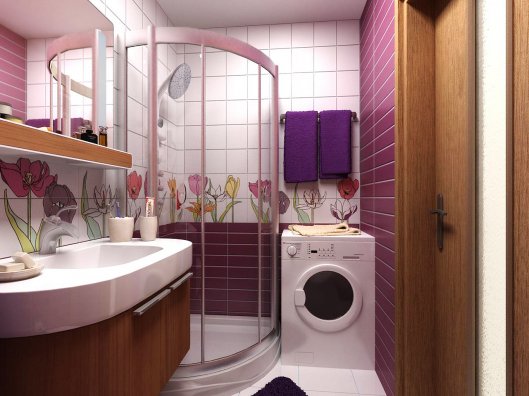 Экономия свободного пространства ванной комнаты: душ вместо ванны